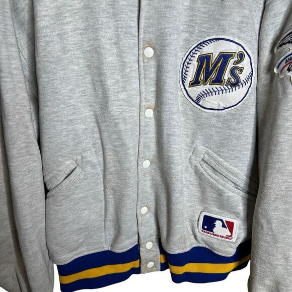 Vintage 90s Mariners Varsity Sweatshirt Medium - Picture 3 of 5